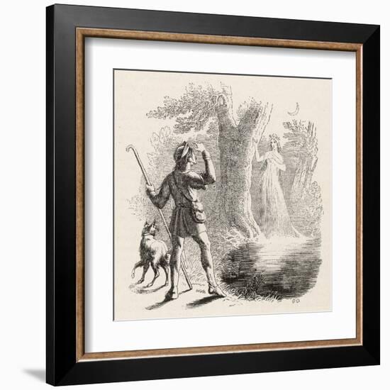 Wilis are the Spirits of Unfortunate Girls: This One-Collin De Plancy-Framed Art Print