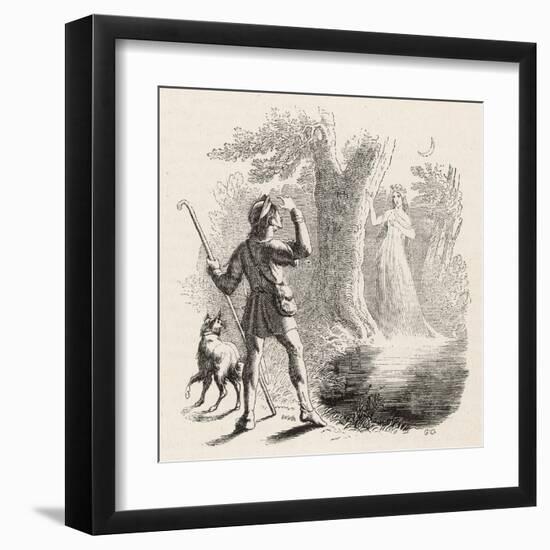 Wilis are the Spirits of Unfortunate Girls: This One-Collin De Plancy-Framed Art Print