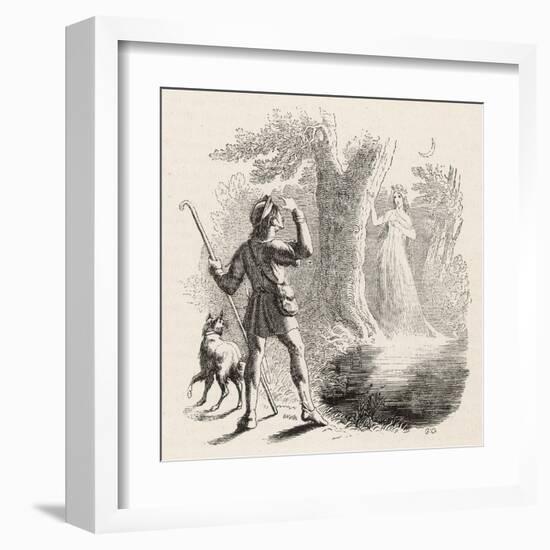 Wilis are the Spirits of Unfortunate Girls: This One-Collin De Plancy-Framed Art Print