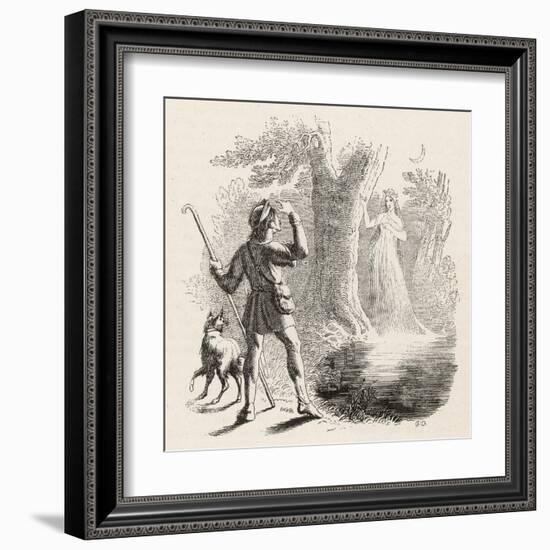 Wilis are the Spirits of Unfortunate Girls: This One-Collin De Plancy-Framed Art Print