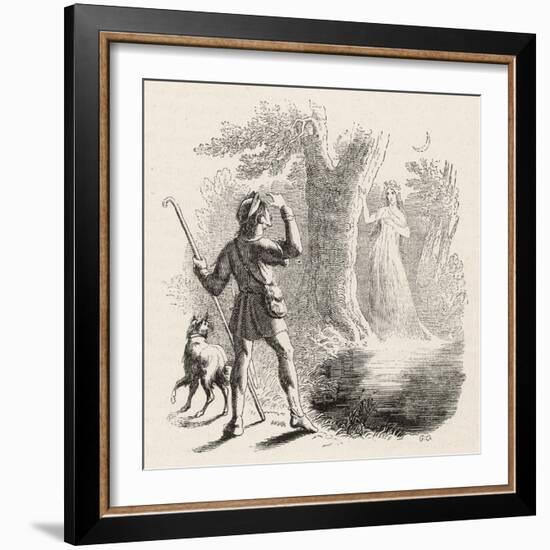 Wilis are the Spirits of Unfortunate Girls: This One-Collin De Plancy-Framed Art Print