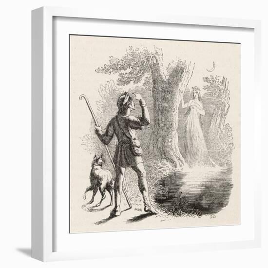 Wilis are the Spirits of Unfortunate Girls: This One-Collin De Plancy-Framed Art Print