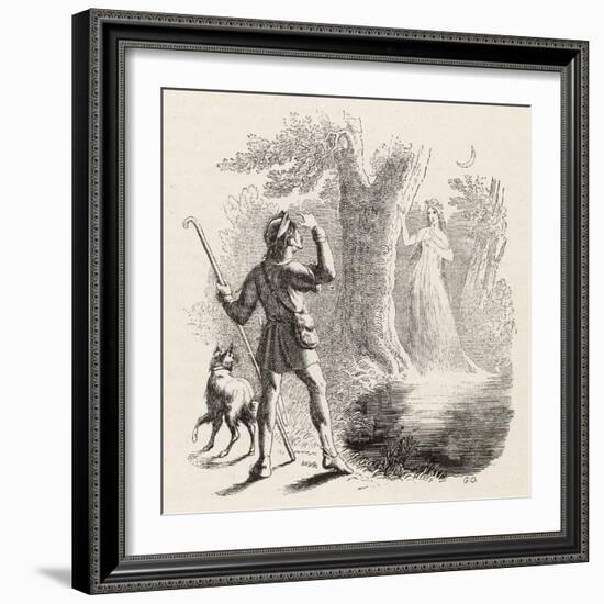 Wilis are the Spirits of Unfortunate Girls: This One-Collin De Plancy-Framed Art Print