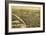 Wilkes-Barre, Pennsylvania - Panoramic Map-Lantern Press-Framed Art Print