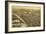 Wilkes-Barre, Pennsylvania - Panoramic Map-Lantern Press-Framed Art Print