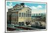 Wilkes-Barre, Pennsylvania - Trains at Lehigh and Wilkes-Barre Coal Company-Lantern Press-Mounted Art Print