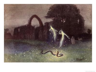 Will O The Wisp And Snake Giclee Print Hermann Hendrich Art Com