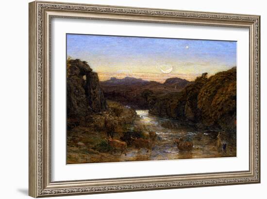 Will o the Wisp watercolor-Samuel Palmer-Framed Giclee Print