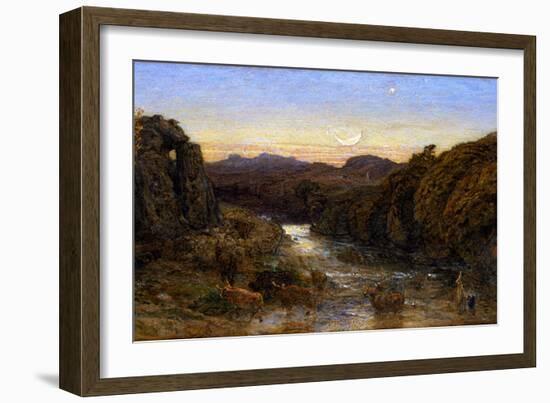 Will o the Wisp watercolor-Samuel Palmer-Framed Giclee Print