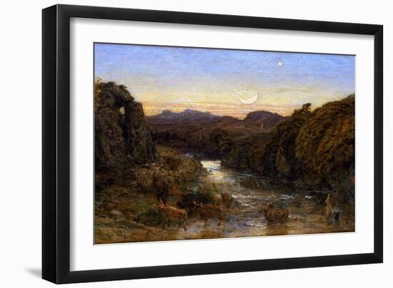 Will o the Wisp watercolor-Samuel Palmer-Framed Giclee Print