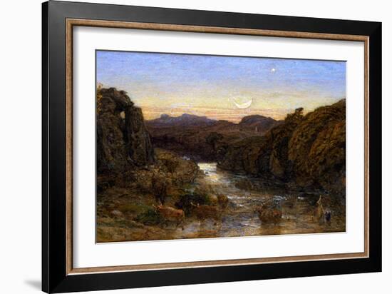 Will o the Wisp watercolor-Samuel Palmer-Framed Giclee Print