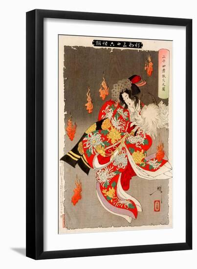 Will-Of-The Wisp Flames from 24 Paragons of Filial Piety, Thirty-Six Transformations-Yoshitoshi Tsukioka-Framed Giclee Print