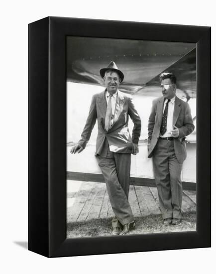 Will Rogers and Wiley Post before their Ill-Fated Flying Exploration of Alaska-null-Framed Stretched Canvas