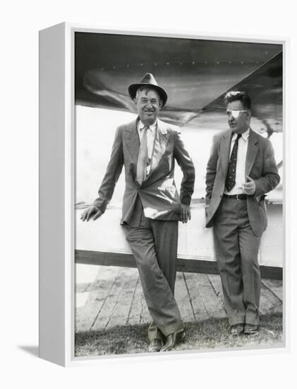 Will Rogers and Wiley Post before their Ill-Fated Flying Exploration of Alaska-null-Framed Stretched Canvas