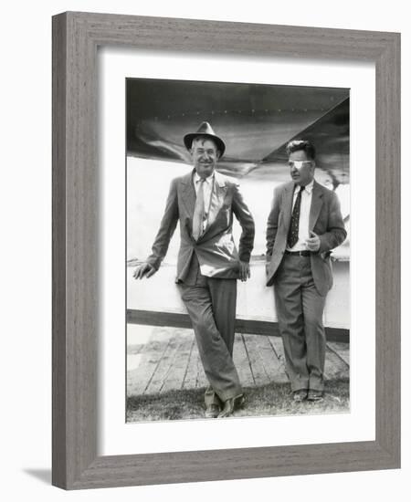 Will Rogers and Wiley Post before their Ill-Fated Flying Exploration of Alaska-null-Framed Photo