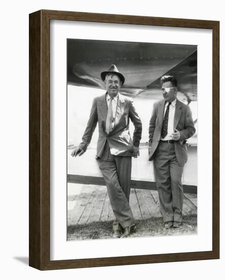 Will Rogers and Wiley Post before their Ill-Fated Flying Exploration of Alaska-null-Framed Photo