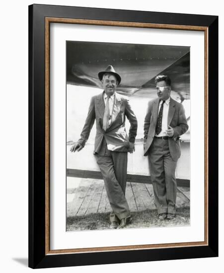 Will Rogers and Wiley Post before their Ill-Fated Flying Exploration of Alaska-null-Framed Photo