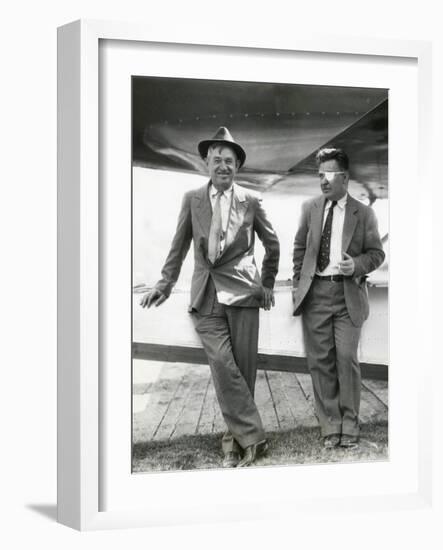 Will Rogers and Wiley Post before their Ill-Fated Flying Exploration of Alaska-null-Framed Photo