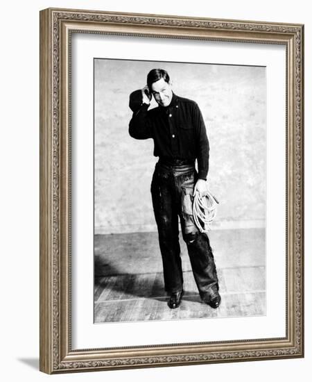 Will Rogers, Early Portrait-null-Framed Photo