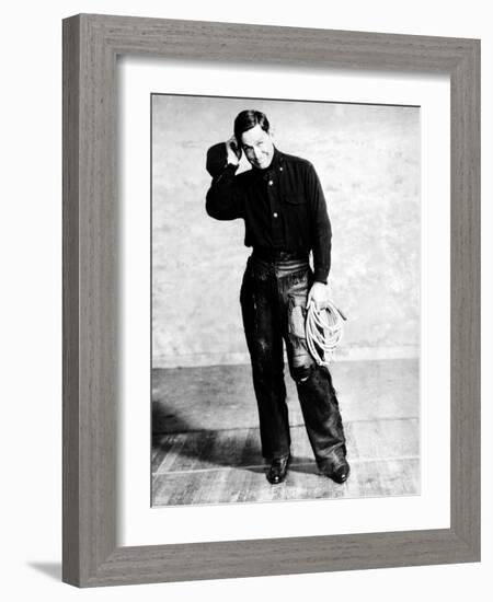 Will Rogers, Early Portrait-null-Framed Photo