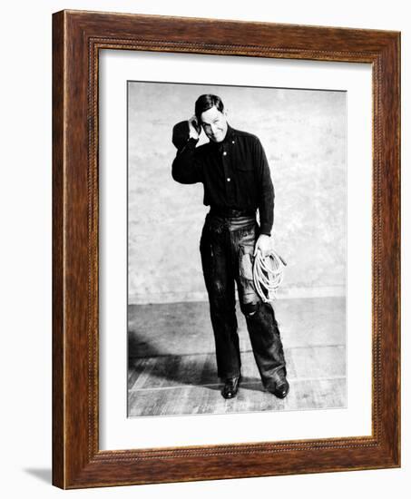 Will Rogers, Early Portrait-null-Framed Photo