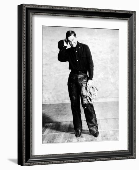 Will Rogers, Early Portrait-null-Framed Photo