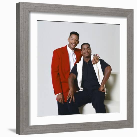 WILL SMITH; ALFONSO RIBEIRO. "THE FRESH PRINCE OF BEL-AIR" [1990], directed by ALFONSO RIBEIRO.-null-Framed Photographic Print