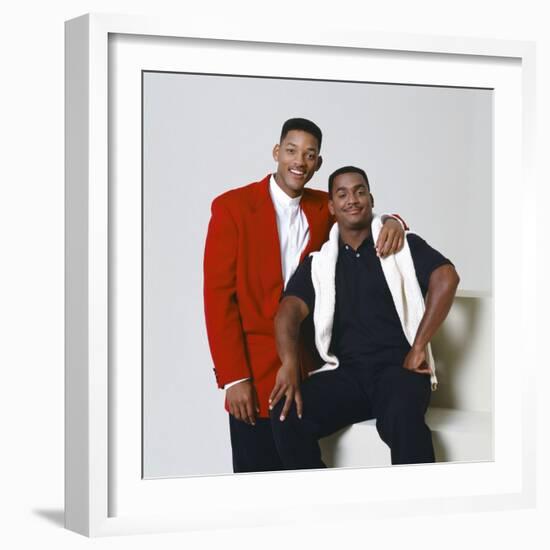 WILL SMITH; ALFONSO RIBEIRO. "THE FRESH PRINCE OF BEL-AIR" [1990], directed by ALFONSO RIBEIRO.-null-Framed Photographic Print