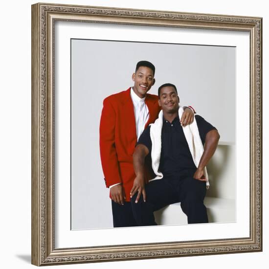 WILL SMITH; ALFONSO RIBEIRO. "THE FRESH PRINCE OF BEL-AIR" [1990], directed by ALFONSO RIBEIRO.-null-Framed Premium Photographic Print