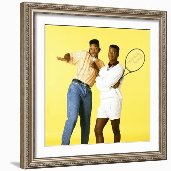 WILL SMITH; ALFONSO RIBEIRO. "THE FRESH PRINCE OF BEL-AIR" [1990], directed by ALFONSO RIBEIRO.-null-Framed Photographic Print