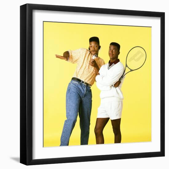 WILL SMITH; ALFONSO RIBEIRO. "THE FRESH PRINCE OF BEL-AIR" [1990], directed by ALFONSO RIBEIRO.-null-Framed Photographic Print