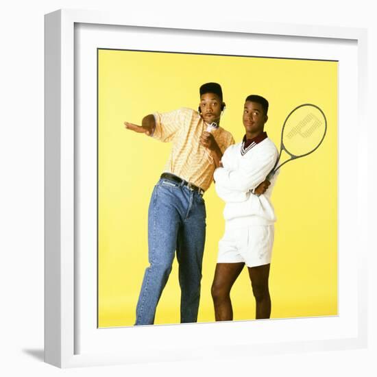 WILL SMITH; ALFONSO RIBEIRO. "THE FRESH PRINCE OF BEL-AIR" [1990], directed by ALFONSO RIBEIRO.-null-Framed Photographic Print