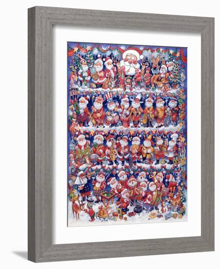 Will the Real Santa 2-Bill Bell-Framed Giclee Print