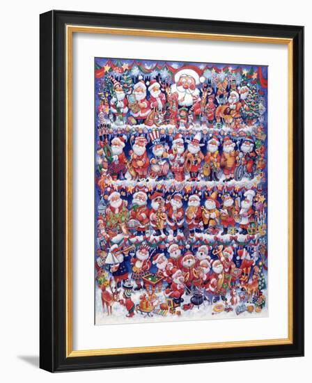 Will the Real Santa 2-Bill Bell-Framed Giclee Print