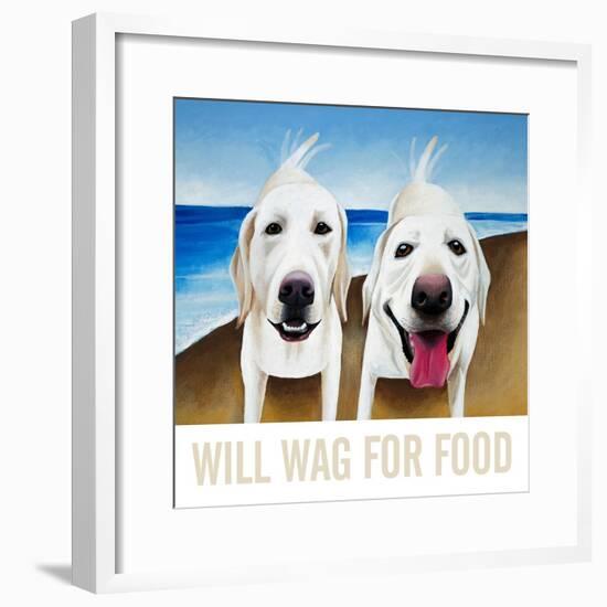 Will Wag For Food-Mark Ulriksen-Framed Art Print