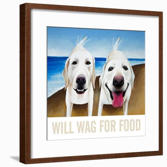 Will Wag For Food-Mark Ulriksen-Framed Art Print