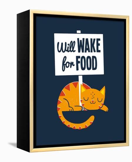 Will Wake for Food-Michael Buxton-Framed Stretched Canvas