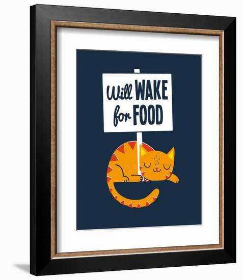 Will Wake for Food-Michael Buxton-Framed Art Print