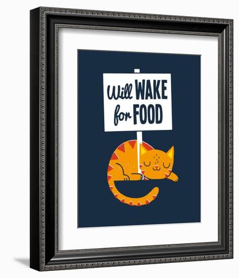 Will Wake for Food-Michael Buxton-Framed Art Print