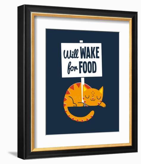 Will Wake for Food-Michael Buxton-Framed Art Print