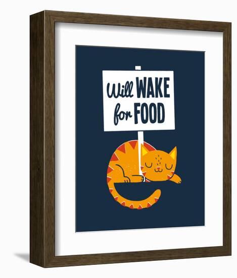 Will Wake for Food-Michael Buxton-Framed Art Print