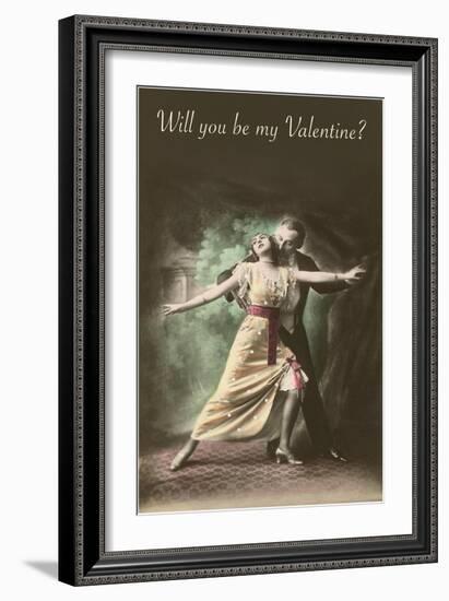 Will You Be My Valentine, Tango Dancers-null-Framed Art Print