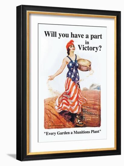 Will You Have a Part in Victory?-James Montgomery Flagg-Framed Art Print