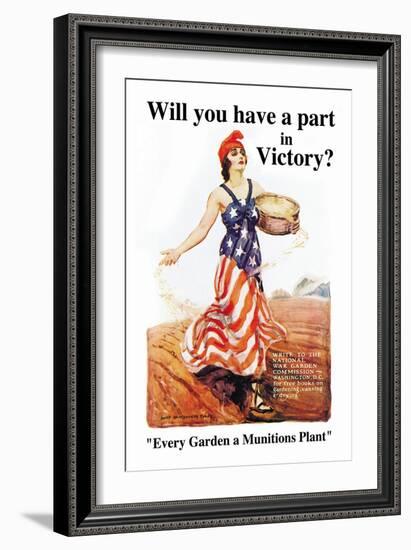 Will You Have a Part in Victory?-James Montgomery Flagg-Framed Art Print