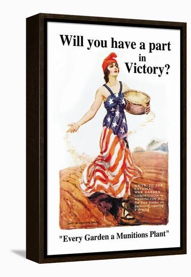 Will You Have a Part in Victory?-James Montgomery Flagg-Framed Stretched Canvas