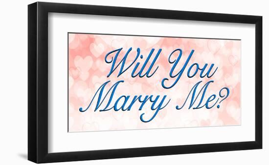 Will You Marry Me-null-Framed Art Print