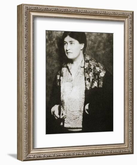 Willa Cather, American novelist, mid 1920s-Unknown-Framed Photographic Print