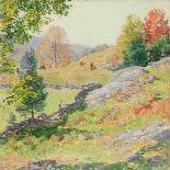 Hillside Pastures—September, 1922-Willard Leroy Metcalf-Giclee Print