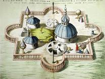 General View of the Observatory of Uraniborg, Constructed circa 1584 by Tycho Brahe-Willem And Joan Blaeu-Giclee Print