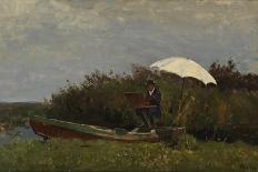 The Painter Gabriël Working in a Boat, 1882-Willem Bastiaan Tholen-Mounted Giclee Print